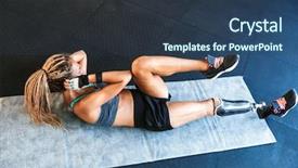  Presentation with prosthesis - Beautiful presentation featuring doing criss cross crunch backdrop and a tawny brown colored foreground