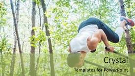  Presentation with parallel - Presentation theme enhanced with doing exercise on the parallel background and a mint green colored foreground