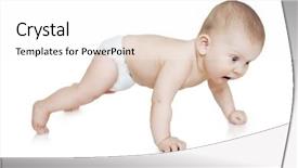  Presentation with newborn baby - Amazing presentation design having doing exercises in the gym backdrop and a white colored foreground