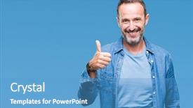  Presentation with middle east camel caravan - PPT theme enhanced with doing happy thumbs up gesture background and a teal colored foreground