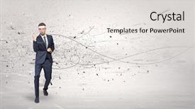  Presentation with train the trainer - Theme consisting of doing karate tricks with chaotic background and a  colored foreground