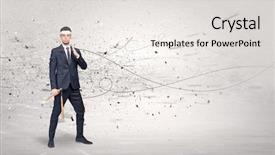  Presentation with karate - Audience pleasing presentation design consisting of doing karate tricks with chaotic backdrop and a  colored foreground