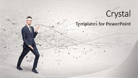  Presentation with train the trainer - Slide deck consisting of doing karate tricks with chaotic background and a white colored foreground