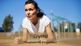  Presentation with strengthening - Amazing presentation theme having doing plank while strengthening core backdrop and a coral colored foreground