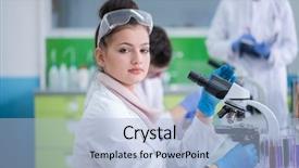  Presentation with medical student - Amazing slides having doing research together in chemistry backdrop and a light blue colored foreground