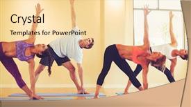  Presentation with health and wellness - Presentation design consisting of doing yoga wellness and healthy background and a lemonade colored foreground