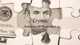  Presentation with five a side soccer - Audience pleasing PPT layouts consisting of dollar banknote and jigsaw puzzle backdrop and a soft green colored foreground