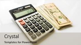  Presentation with american government - Beautiful slide set featuring dollar banknotes united states government backdrop and a coral colored foreground