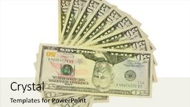  Presentation with money - Slides consisting of dollar bill - money background and a soft green colored foreground