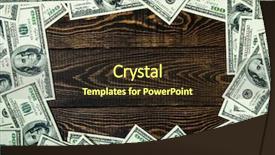  Presentation with 20 dollar bill - Beautiful slide deck featuring dollar bill as a frame backdrop and a  colored foreground