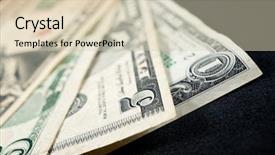  Presentation with floating dollar bills - Audience pleasing presentation consisting of dollar bills on a black backdrop and a soft green colored foreground