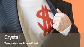  Presentation with industrial engineer orange - Amazing presentation theme having dollar businessman with a orange backdrop and a  colored foreground