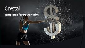  Presentation with concrete ready mix - Beautiful slides featuring dollar currecy fall mixed media backdrop and a dark gray colored foreground