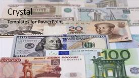  Presentation with world currency - Slide deck featuring dollar euro yuan - currency leading countries background and a light gray colored foreground