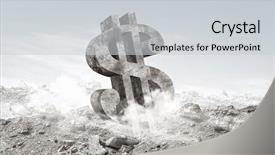  Presentation with deposit - Amazing theme having dollar fall - rate deposit concept mixed media backdrop and a light gray colored foreground