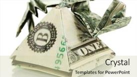  Presentation with egyptian nicle - Cool new theme with dollar folded into egyptian pyramid backdrop and a soft green colored foreground