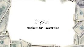  Presentation with history of dollar - Audience pleasing slide deck consisting of paycheck - dollar frame backdrop and a white colored foreground