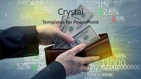  Presentation with stock exchange - Amazing presentation having dollar from wallet with stock backdrop and a light gray colored foreground
