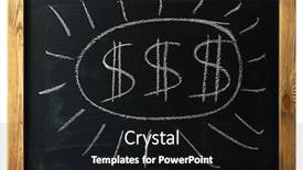  Presentation with chalk - Slides featuring dollar-handwritten-with-white-chalk background and a black colored foreground