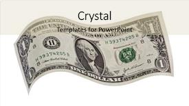  Presentation with clipping - Audience pleasing slides consisting of dollar isolated on white backdrop and a lemonade colored foreground