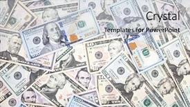  Presentation with dollar - Beautiful PPT theme featuring dollar notes on white background backdrop and a lemonade colored foreground