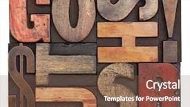  Presentation with dollar sign - Colorful theme enhanced with dollar sign and exclamation mark backdrop and a tawny brown colored foreground