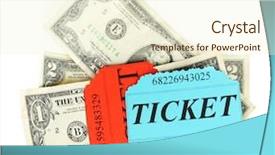  Presentation with colorful - Beautiful theme featuring dollar sign coupon - colorful tickets with money isolated backdrop and a  colored foreground