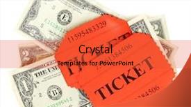  Presentation with money - Colorful slide set enhanced with dollar sign coupon - colorful tickets with money isolated backdrop and a  colored foreground