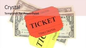  Presentation with colorful - PPT layouts enhanced with dollar sign coupon - colorful tickets with money isolated background and a  colored foreground
