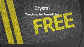  Presentation with free trial spirituality - Audience pleasing slide set consisting of dollar sign coupon - free written on the road backdrop and a dark gray colored foreground