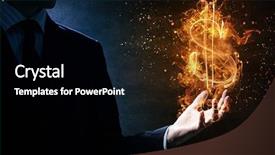  Presentation with to serve protect - Amazing PPT layouts having dollar sign fire - protect your money backdrop and a black colored foreground