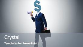  Presentation with dollar sign - Slides consisting of dollar sign instead of head background and a  colored foreground