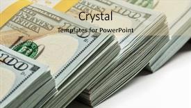  Presentation with banknotes - Audience pleasing slides consisting of dollars 2013 edition banknotes bill backdrop and a soft green colored foreground