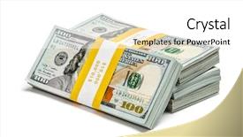 Presentation with creative - PPT theme with dollars 2013 edition banknotes bill background and a white colored foreground
