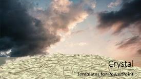  Presentation with blue orange - Amazing presentation design having dollars against blue and orange backdrop and a  colored foreground