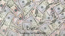  Presentation with business abstract - PPT theme with dollars background - abstract business money background and a light gray colored foreground