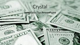  Presentation with cash - Theme consisting of dollars cash money as background background and a light gray colored foreground