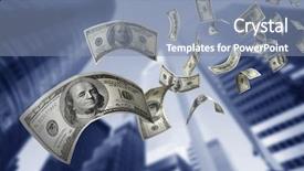  Presentation with taxi cabs new york city - Cool new PPT layouts with one dollar - new york city buildings looking backdrop and a seafoam green colored foreground