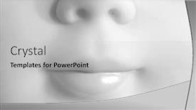  Presentation with barbie dolls - Slides having dolls nose and lips background and a light gray colored foreground