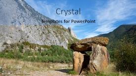  Presentation with santa - Cool new theme with dolmen-of-santa-elena backdrop and a light blue colored foreground