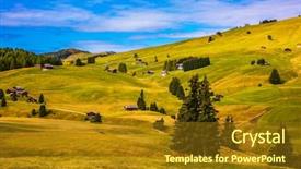  Presentation with heritage tourism - PPT layouts enhanced with dolomites - world natural heritage wonderful background and a tawny brown colored foreground