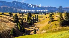  Presentation with ecotourism - Amazing theme having dolomites - world natural heritage backdrop and a teal colored foreground