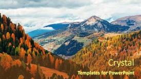  Presentation with autumn - Amazing slide set having dolomites-colorful-foliage-in-autumn backdrop and a tawny brown colored foreground