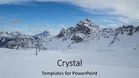  Presentation with k2 mountain - Cool new slide deck with dolomites mountain in the italian backdrop and a light blue colored foreground