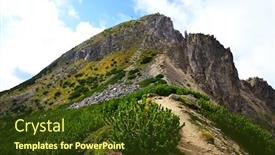 Presentation with mountain - Audience pleasing presentation consisting of dolomites-mountain-peak-weisshorn-corno backdrop and a tawny brown colored foreground
