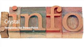  Presentation with color blocks - Presentation theme having domain extension for information resource background and a coral colored foreground