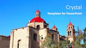  Presentation with colonial - Slide set enhanced with dome-of-ex-convent background and a light gray colored foreground