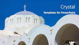  Presentation with metropolitan - Colorful slides enhanced with dome-of-orthodox-metropolitan-cathedral backdrop and a teal colored foreground