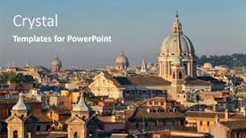  Presentation with history rome and egypt - Colorful PPT theme enhanced with dome-of-rome-historic-architecture backdrop and a light blue colored foreground