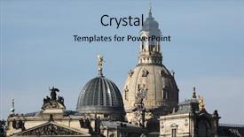  Presentation with fine arts - Slides having church of our lady background and a light blue colored foreground